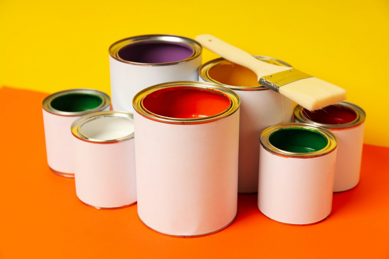 tools for art and repairing paint paint in can